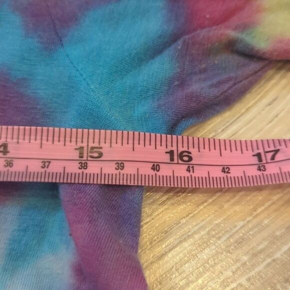 Wonder Nation girls short sleeve t-shirt tie-dyed size 14-16 extra large cotton - Picture 3 of 5